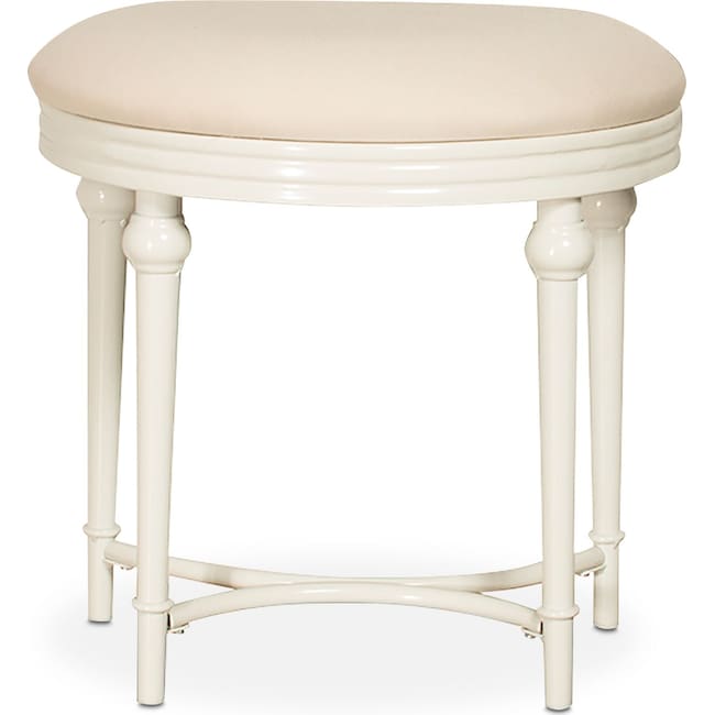 Kids Furniture - Jersey Vanity Stool - White