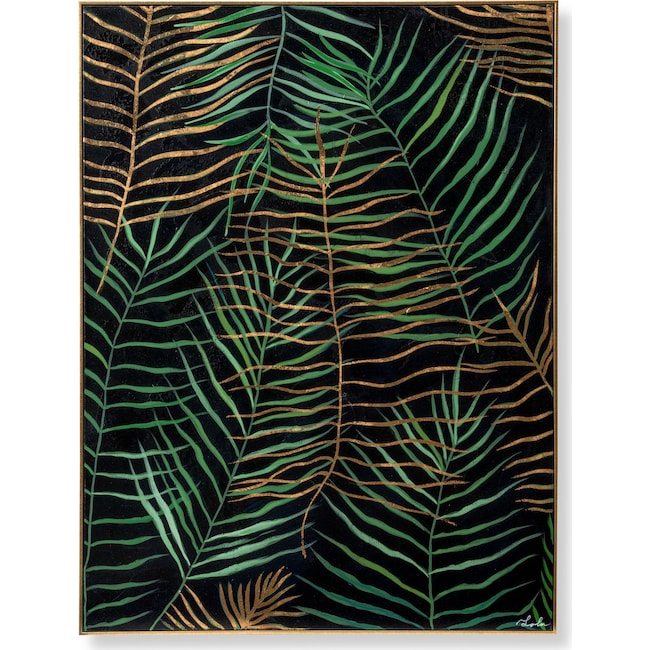 Home Accessories - Layered Leaves Framed Painting