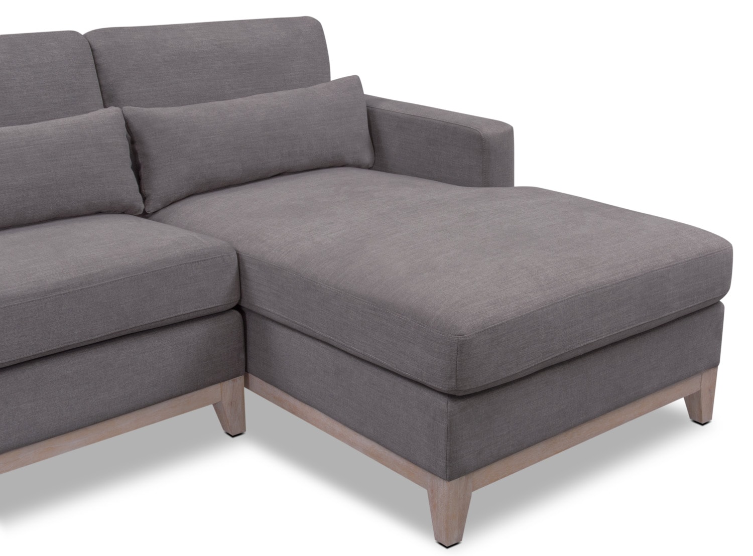 Crosby Gray 2 Piece Sectional With Chaise American Signature Furniture Click To Change Image