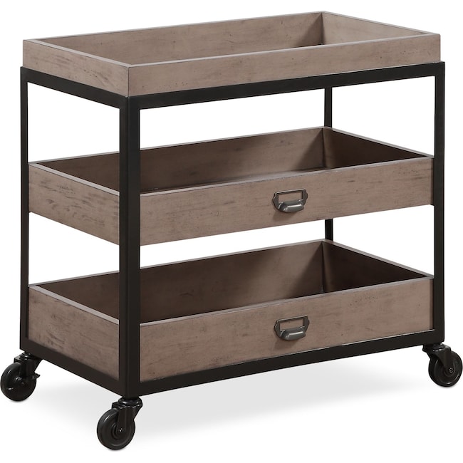 Bedroom Furniture - Hampton Open Metal Nightstand