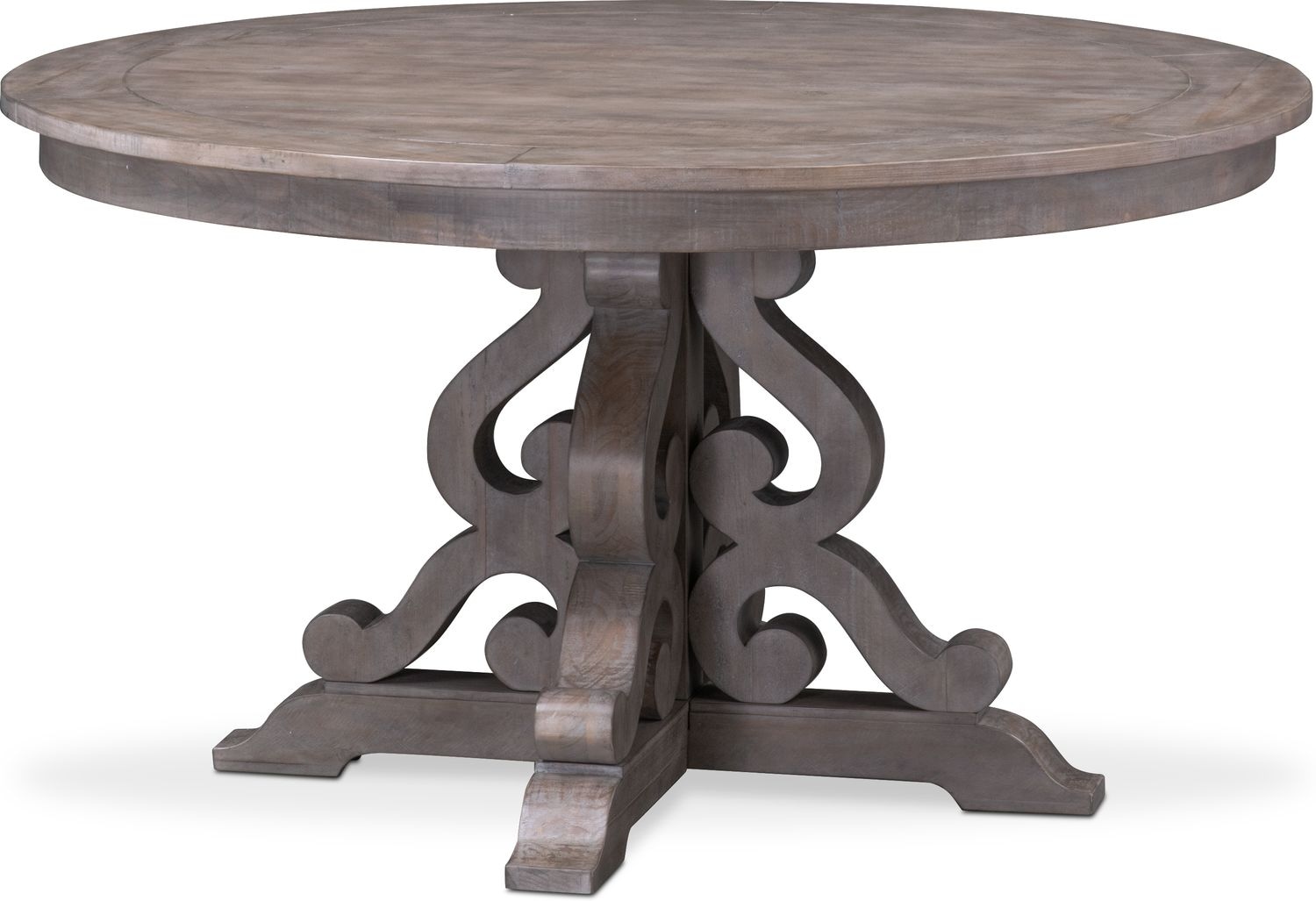 Charthouse Round Dining Table - Gray | American Signature ...