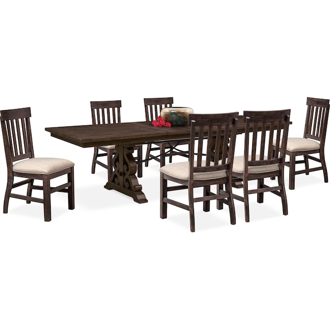 Charthouse Rectangular Dining Table and 6 Side Chairs ...