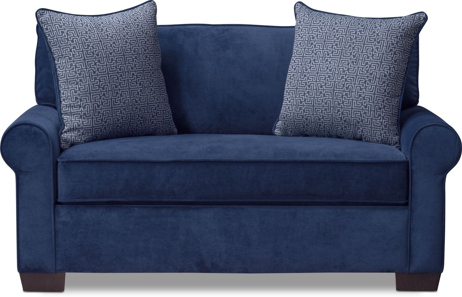 Blake Twin Memory Foam Sleeper Chair and a Half - Indigo ...