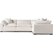 plush 4 piece sectional anders ivory