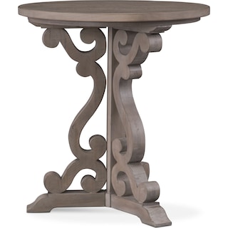 End Tables Living Room American Signature Charthouse Chairside Table Gray