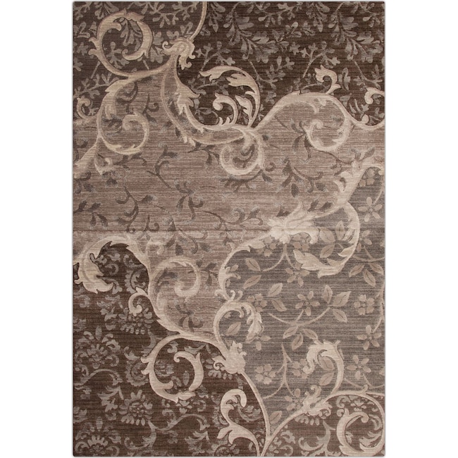 Rugs - Sonoma Area Rug - Chocolate and Gray
