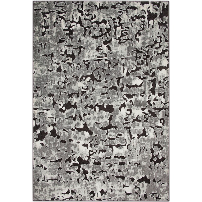 Rugs - Napa Area Rug - Gray and Black