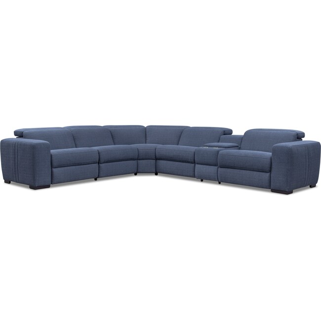Living Room Furniture - Tino 6-Piece Dual-Power Reclining Sectional