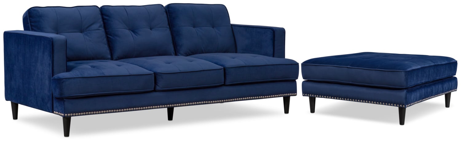 Parker Sofa With Ottoman American Signature Furniture