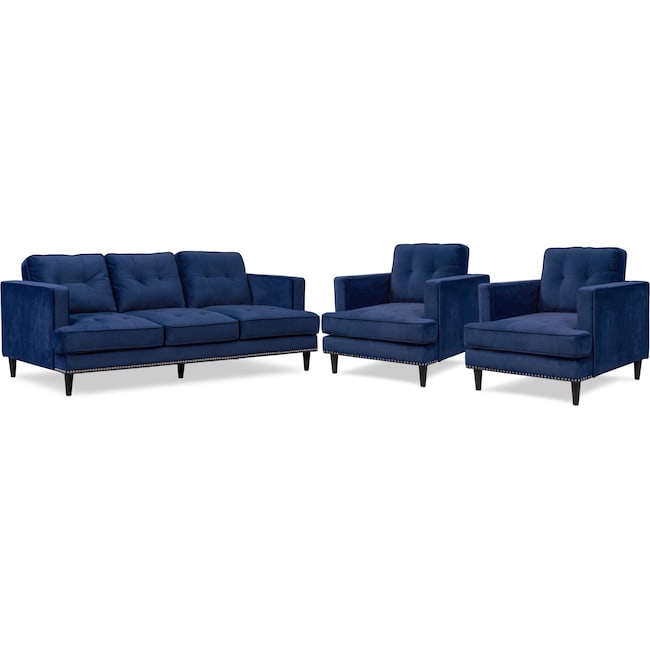 Living Room Furniture - Parker Sofa and 2 Chairs