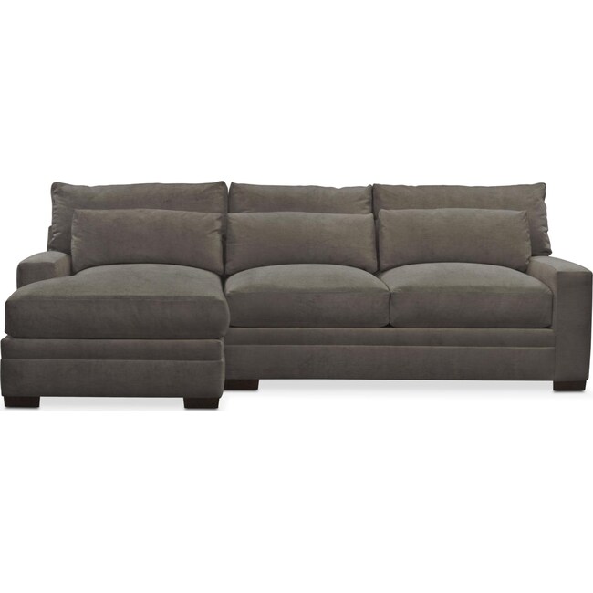 Living Room Furniture - Winston 2-Piece Sectional with Chaise
