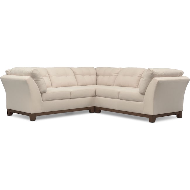 Living Room Furniture - Sebring 3-Piece Sectional - Oyster