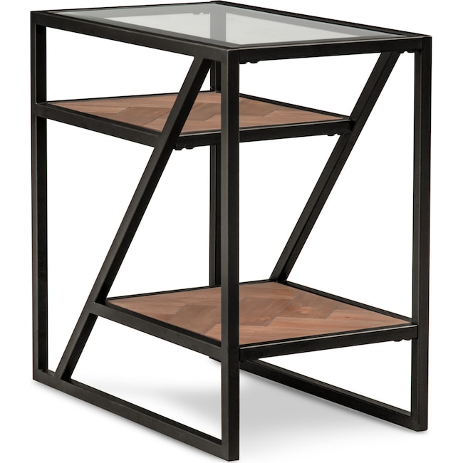 Accent and Occasional Furniture - District Chairside Table - Gunmetal