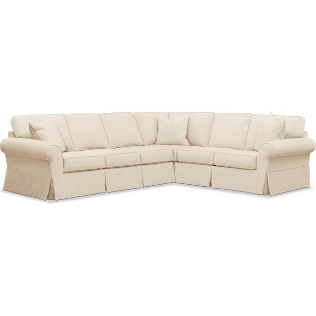 Living Room Furniture - Sawyer 2-Piece Large Slipcover Sectional