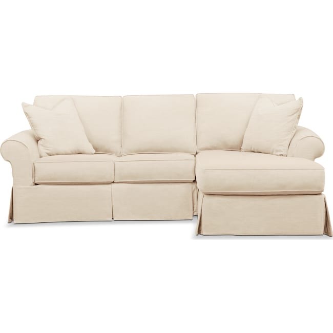 Living Room Furniture - Sawyer 2-Piece Slipcover Sectional with Loveseat and Chaise