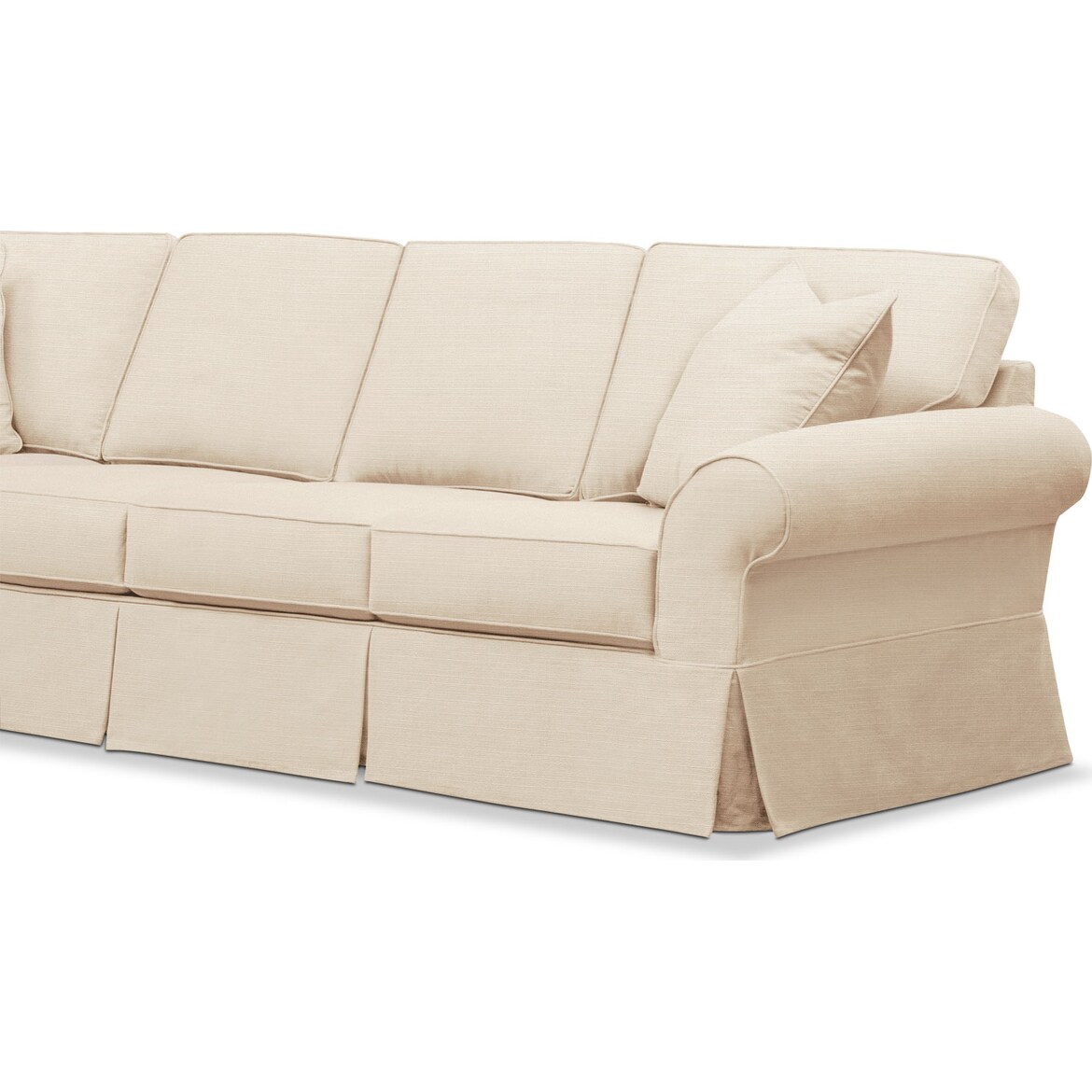 Sawyer 2Piece Large Slipcover Sectional American Signature Furniture