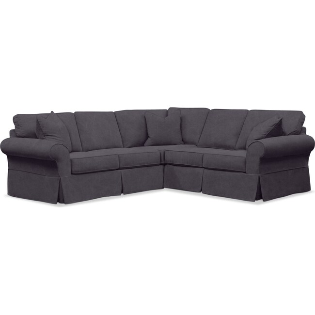 Living Room Furniture - Sawyer 2-Piece Slipcover Sectional with Sofa and Loveseat