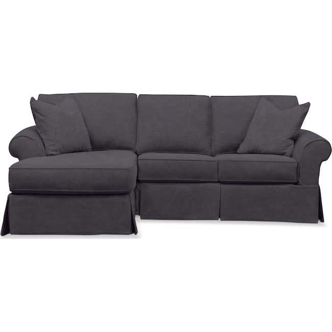 Living Room Furniture - Sawyer 2-Piece Small Slipcover Sectional with Chaise