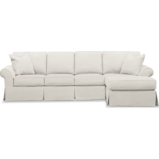 Living Room Furniture - Sawyer 2-Piece Large Slipcover Sectional with Chaise