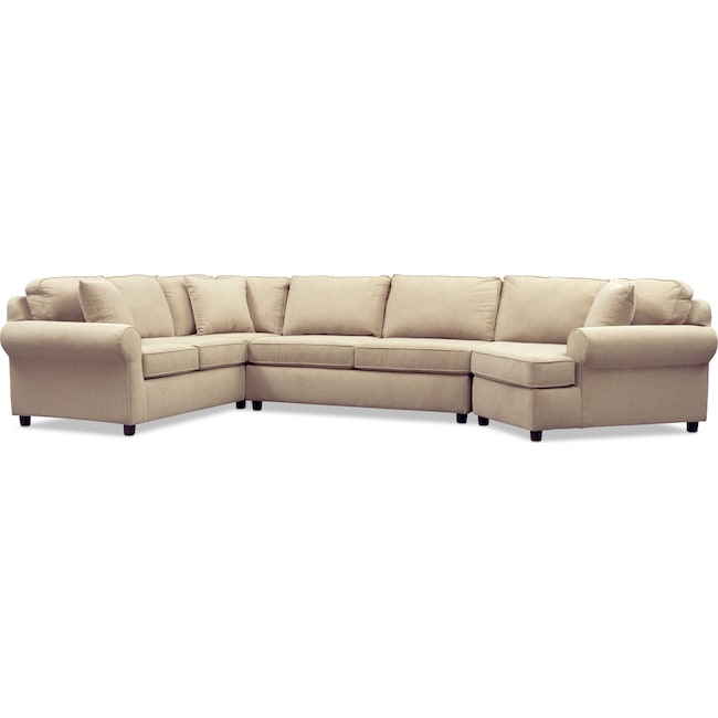 Ashton 3 Piece Sectional With Cuddler