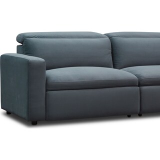 Living Room Reclining Sofas American Signature Furniture Hy 4 Piece Dual Reclining Sofa With Console