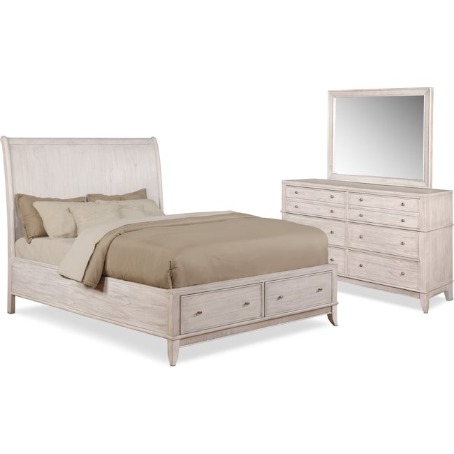 Hazel 5 Piece Bedroom Set With Dresser And Mirror American
