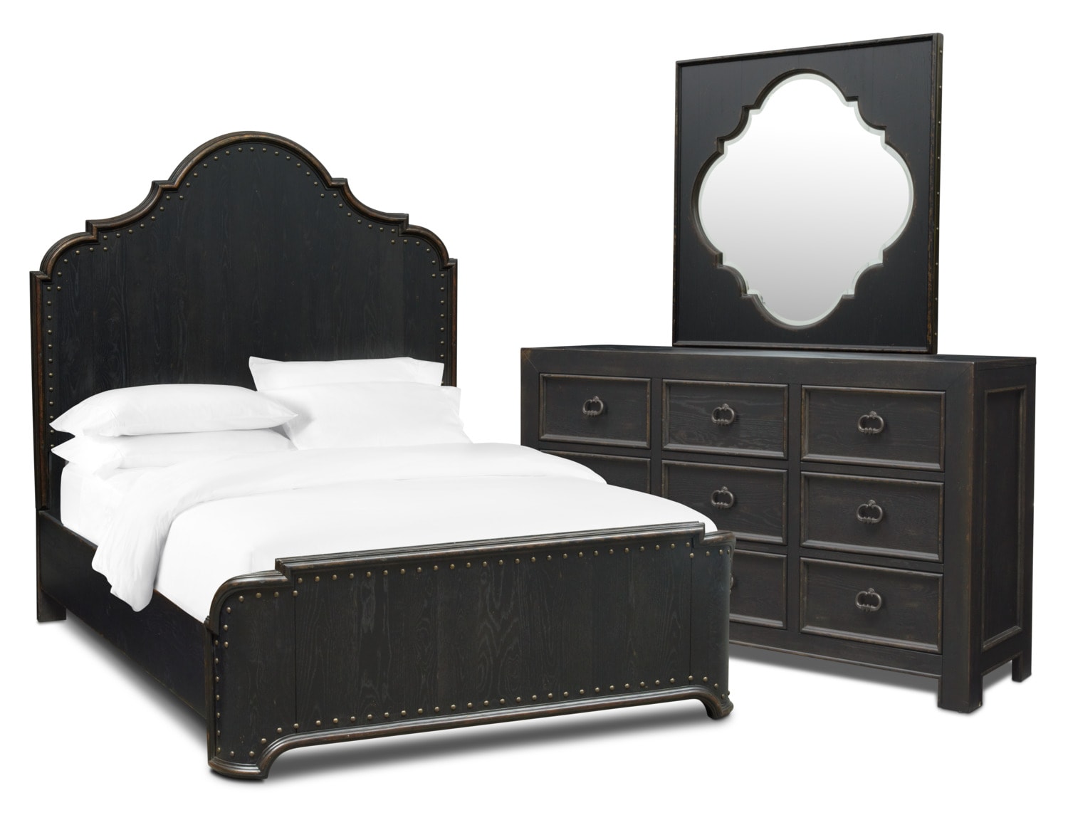 Lennon 5 Piece Bedroom Set With Dresser And Mirror
