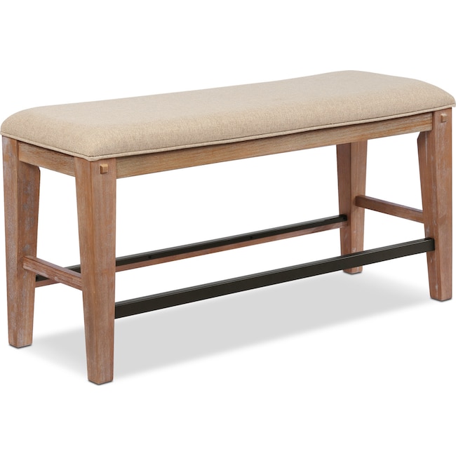 Dining Room Furniture - August Counter-Height Uphpolstered Bench - Latte