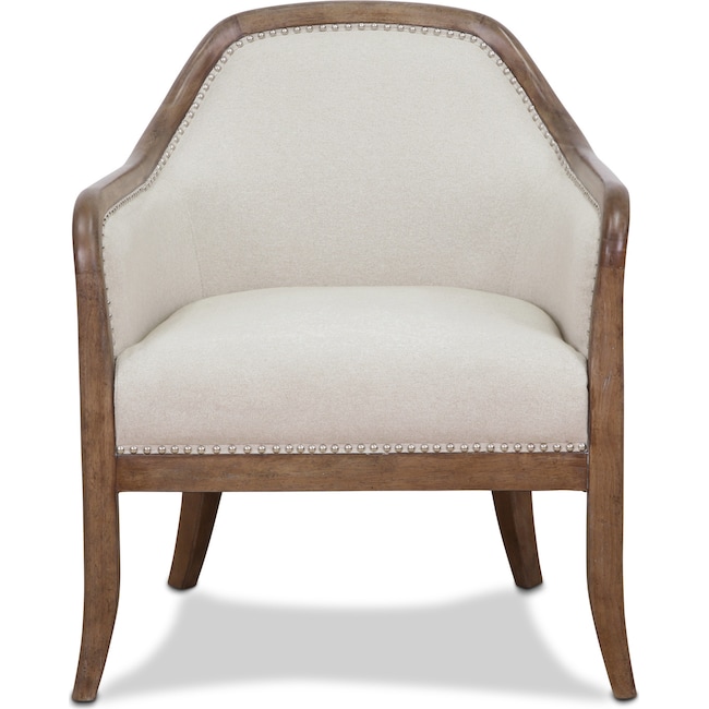 Living Room Furniture - Lily Accent Chair - Beige