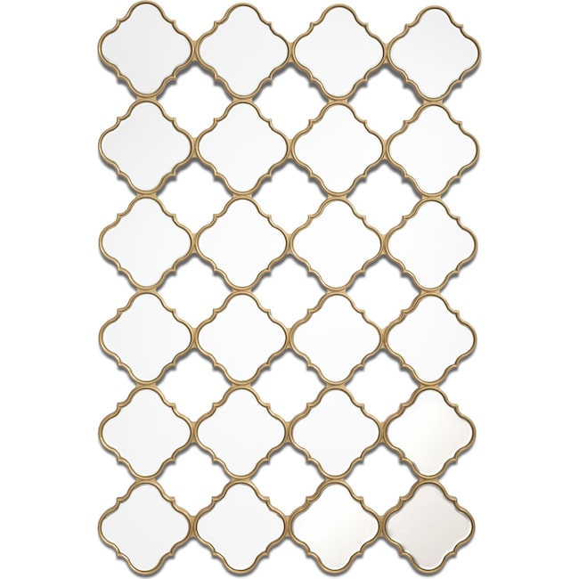 Home Accessories - Stars Mirror - Gold