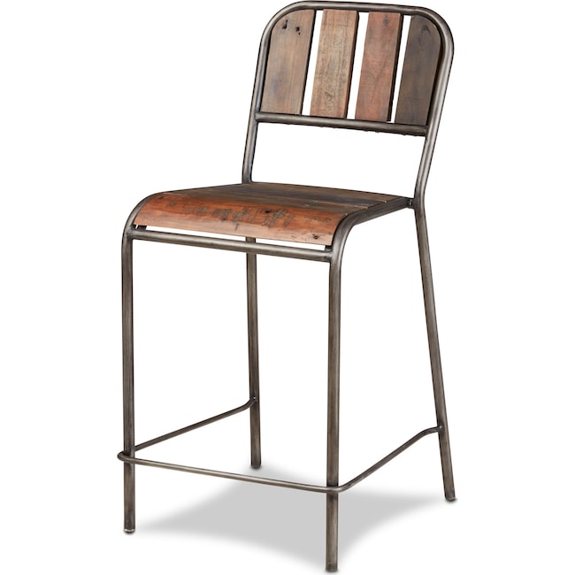 Dining Room Furniture - Atwood Counter-Height Stool - Dark Brown