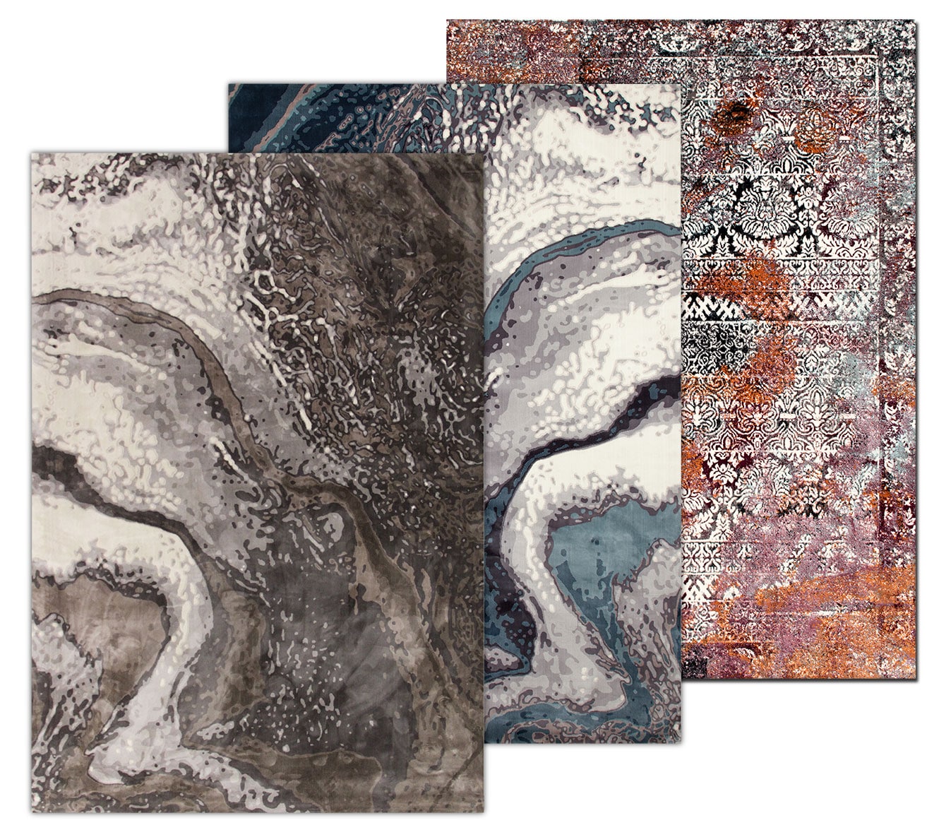 The Titanium Area Rug Collection