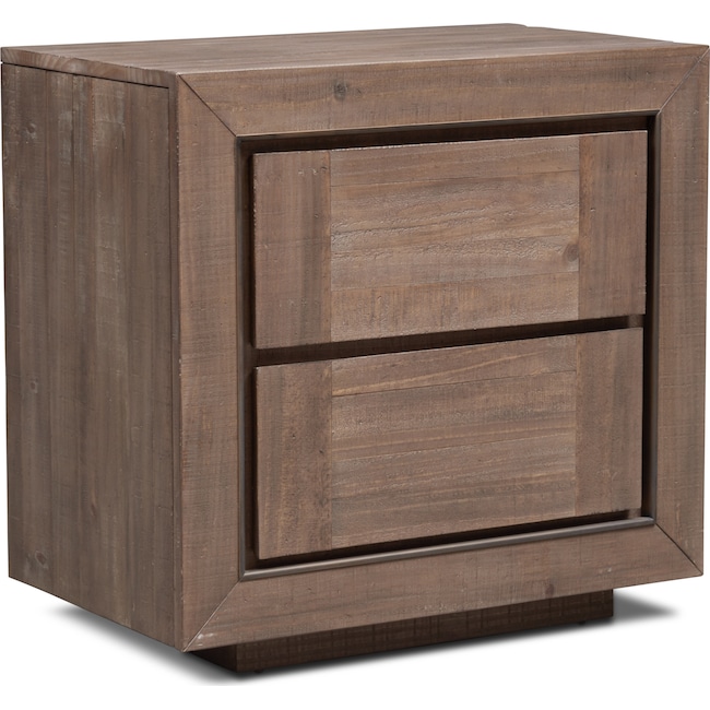 Bedroom Furniture - Henry Nightstand - Rustic Brown