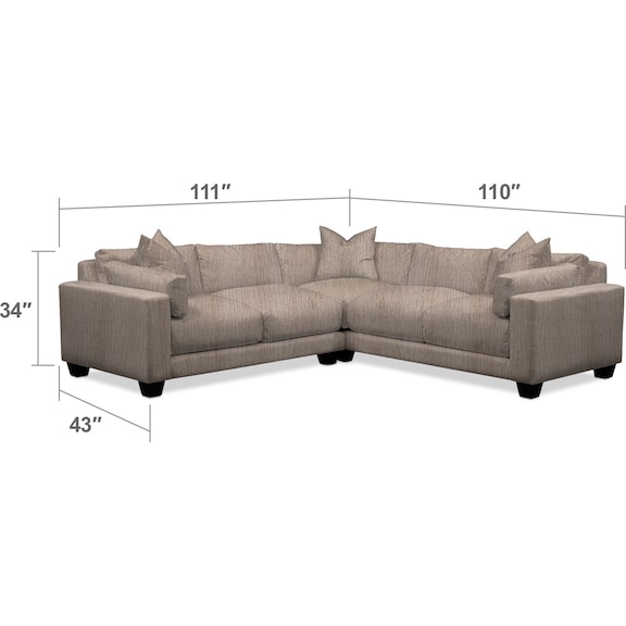 Living Room Furniture - Kiley 2-Piece Sectional