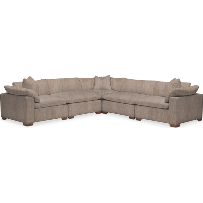 Living Room Furniture - Plush 5-Piece Sectional