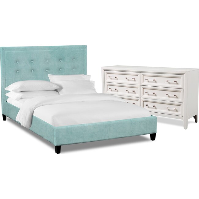Bedroom Furniture - Charlie 4-Piece Upholstered Bedroom Set