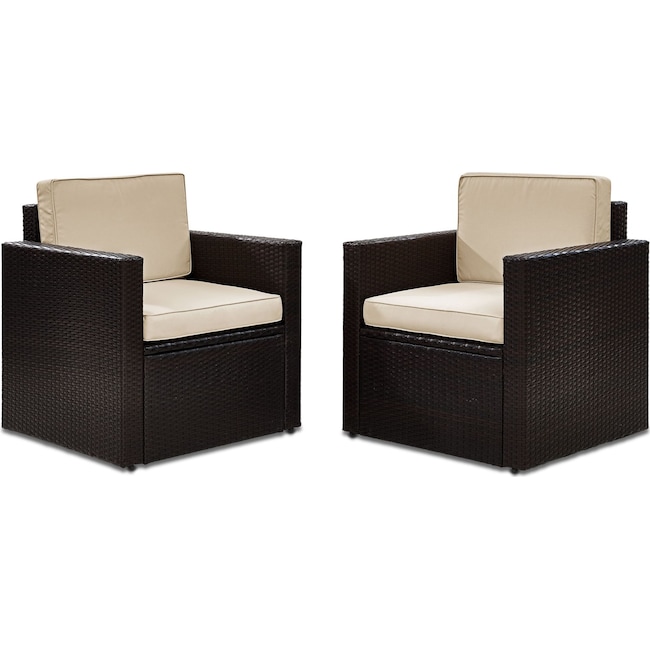 Outdoor Furniture - Aldo Set of 2 Outdoor Chairs
