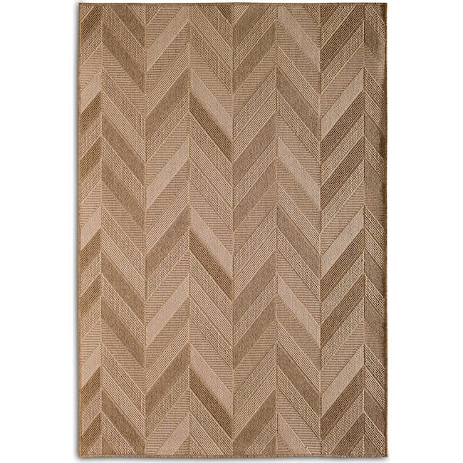 Outdoor Furniture - Chevron Indoor/Outdoor Rug - Natural