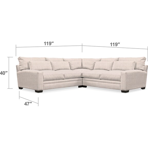 Living Room Furniture - Winston 3-Piece Sectional