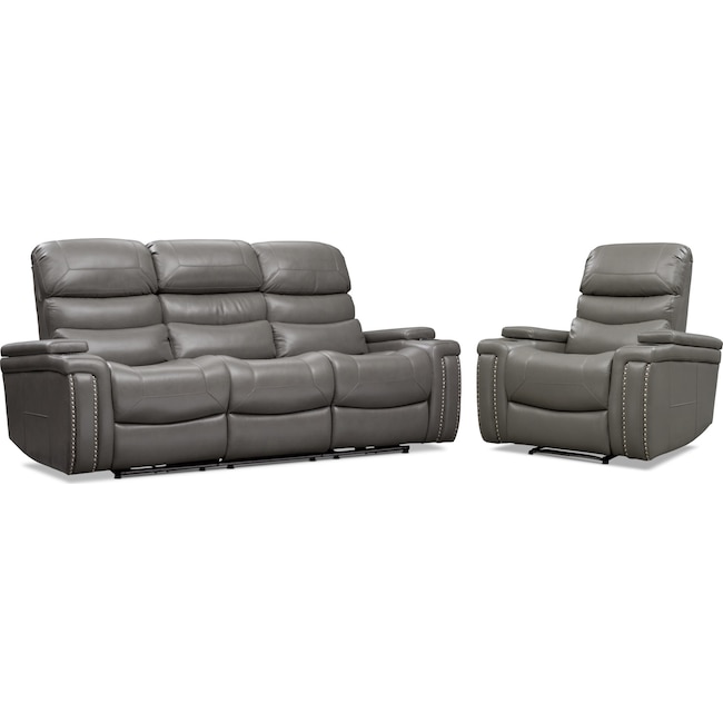 Living Room Furniture - Jackson Triple Power Reclining Sofa and Recliner Set