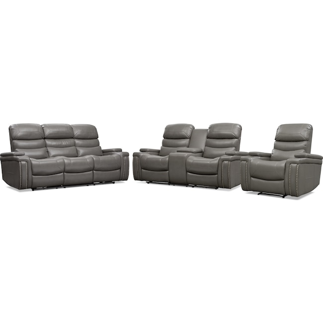 Living Room Furniture - Jackson Triple-Power Reclining Sofa, Loveseat, and Recliner