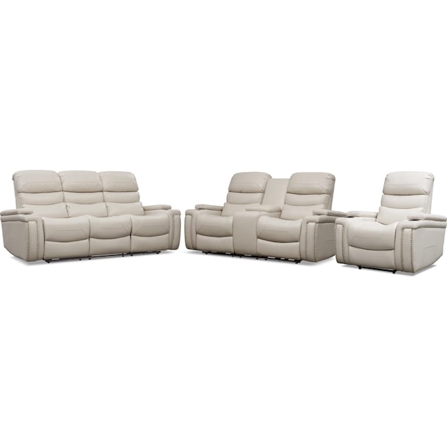 Living Room Furniture - Jackson Triple Power Reclining Sofa, Loveseat, and Recliner Set