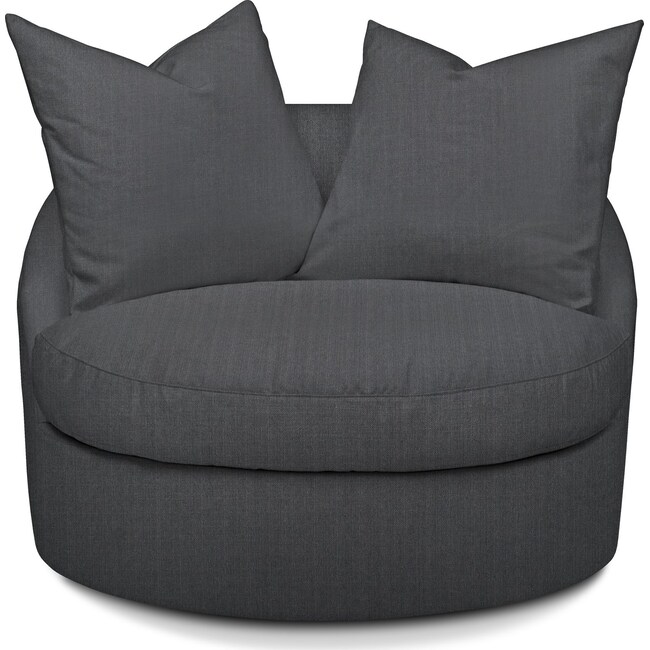 Living Room Furniture - Plush Swivel Chair