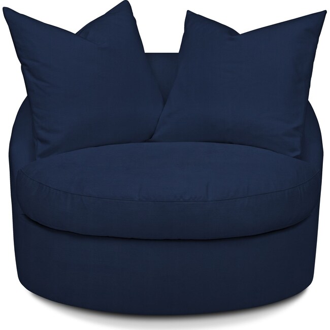 Living Room Furniture - Plush Swivel Chair
