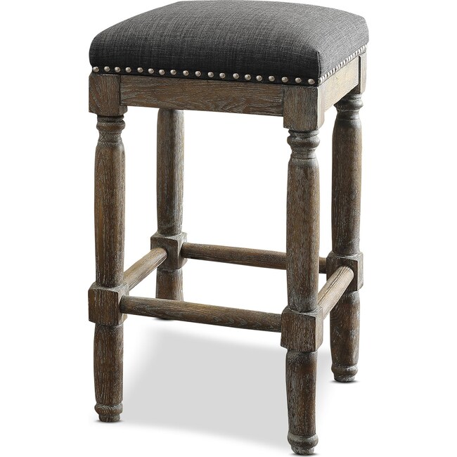 Accent and Occasional Furniture - Alexandria 2-Piece Stool Set - Gray
