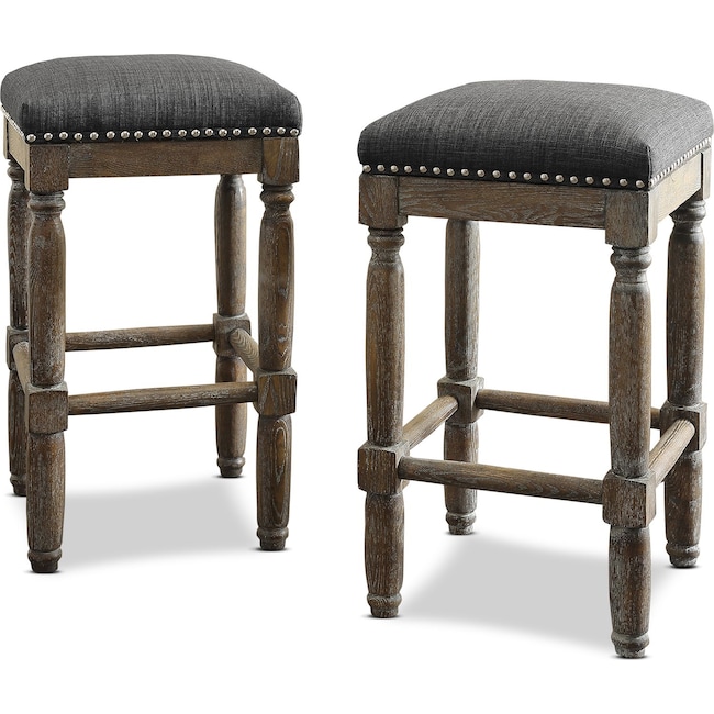 Accent and Occasional Furniture - Alexandria Set of 2 Bar Stools