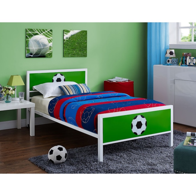 Kids Furniture - Goalkeeper Twin Bed