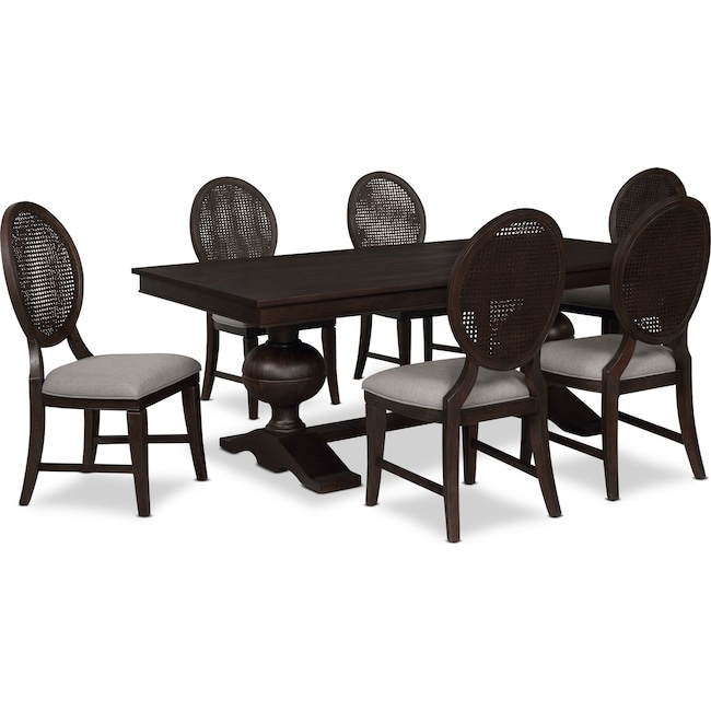 Dining Room Furniture - Wilder Rectangular Dining Table and 6 Side Chairs