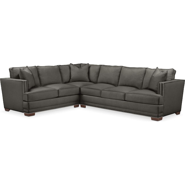 Living Room Furniture - Arden 2-Piece Large Sectional