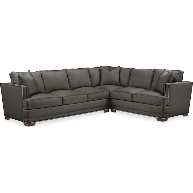 Living Room Furniture - Arden 2-Piece Large Sectional